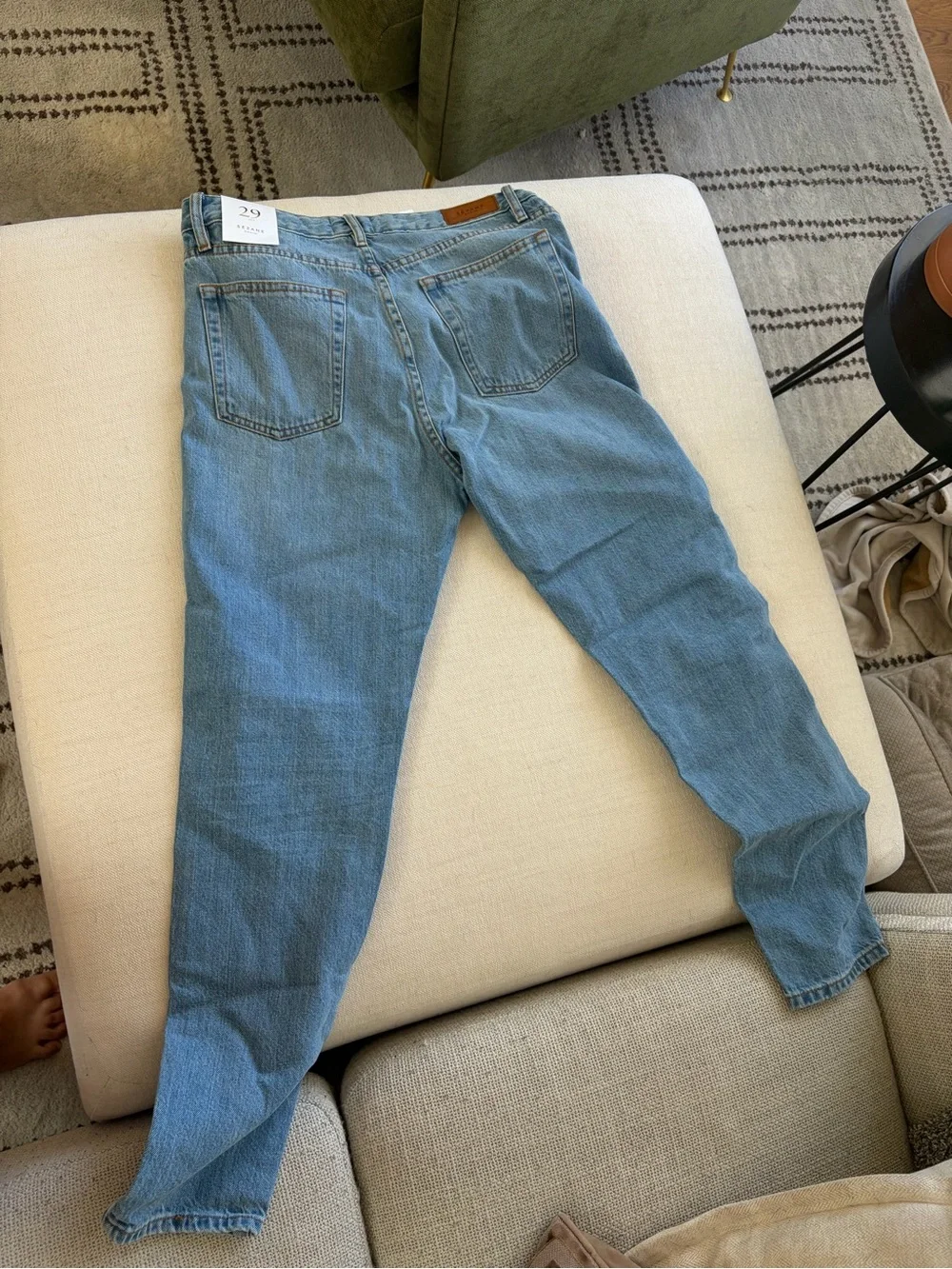 NWT Sezane Eco-Friendly Brut Sexy in Light Blue size 29 - Picture 2 of 5